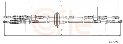 Cable Pull, manual transmission COFLE 92.12.7262