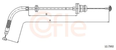 Accelerator Cable COFLE 92.12.7302