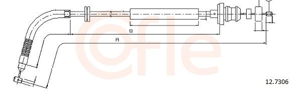 COFLE 92.12.7306 Accelerator Cable
