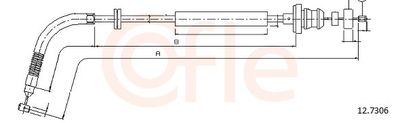 Accelerator Cable COFLE 92.12.7306