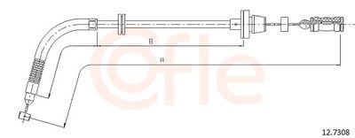 Accelerator Cable COFLE 92.12.7308