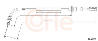 Accelerator Cable COFLE 92.12.7309