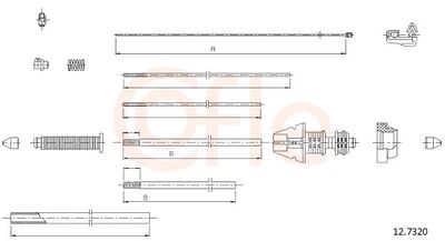 Accelerator Cable COFLE 92.12.7320