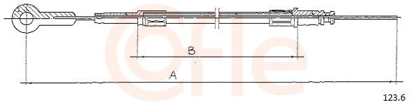 COFLE 92.123.6 Accelerator Cable