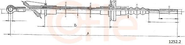 COFLE 92.1252.2 Cable Pull, clutch control