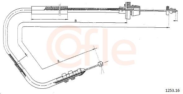 COFLE 92.1253.16 Accelerator Cable
