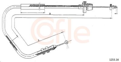 Accelerator Cable COFLE 92.1253.16