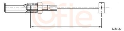 Accelerator Cable COFLE 92.1253.20