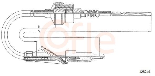 COFLE 92.1282P1 Cable Pull, clutch control