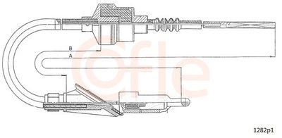 Cable Pull, clutch control COFLE 92.1282P1