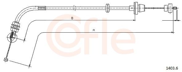 COFLE 92.1403.6 Accelerator Cable