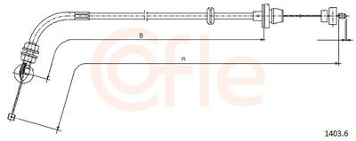 Accelerator Cable COFLE 92.1403.6