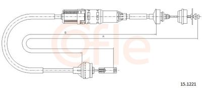 Cable Pull, clutch control COFLE 92.15.1221