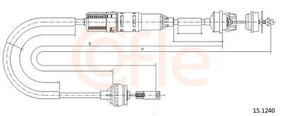 Cable Pull, clutch control COFLE 92.15.1240