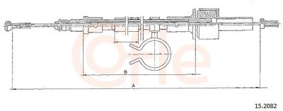 Cable Pull, clutch control COFLE 92.15.2082