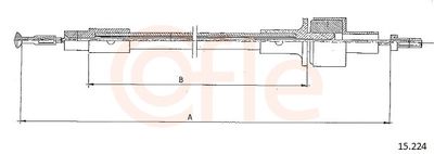 Cable Pull, clutch control COFLE 92.15.224