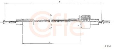 Cable Pull, clutch control COFLE 92.15.230