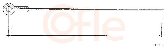 COFLE 92.153.5 Accelerator Cable