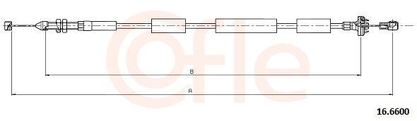 COFLE 92.16.6600 Accelerator Cable