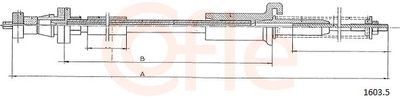Accelerator Cable COFLE 92.1603.5