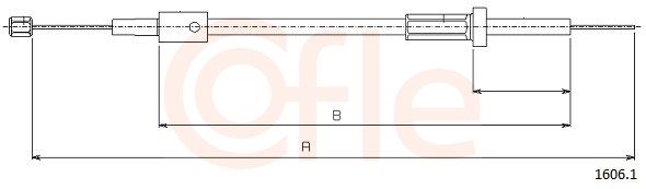 COFLE 92.1606.1 Bonnet Cable