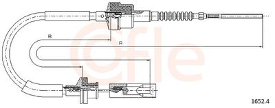Cable Pull, clutch control COFLE 92.1652.4