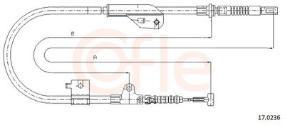 Cable Pull, parking brake COFLE 92.17.0236