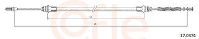 Cable Pull, parking brake COFLE 92.17.0374