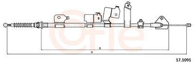 Cable Pull, parking brake COFLE 92.17.1091