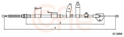 Cable Pull, parking brake COFLE 92.17.1094