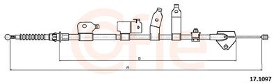 Cable Pull, parking brake COFLE 92.17.1097