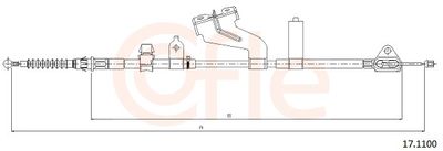 Cable Pull, parking brake COFLE 92.17.1100