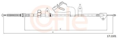 Cable Pull, parking brake COFLE 92.17.1101