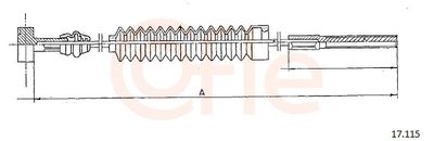 Cable Pull, parking brake COFLE 92.17.115