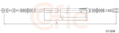 Cable Pull, parking brake COFLE 92.17.1226