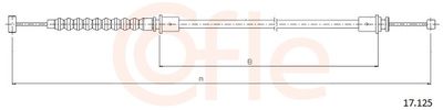Cable Pull, parking brake COFLE 92.17.125