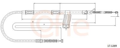 Cable Pull, parking brake COFLE 92.17.1269