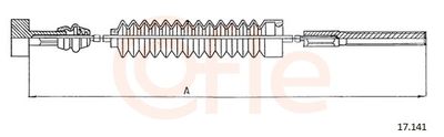 Cable Pull, parking brake COFLE 92.17.141