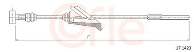 Cable Pull, parking brake COFLE 92.17.1423