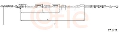 Cable Pull, parking brake COFLE 92.17.1429