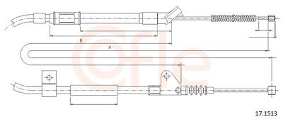 Cable Pull, parking brake COFLE 92.17.1513