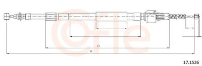 Cable Pull, parking brake COFLE 92.17.1526
