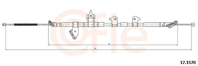 Cable Pull, parking brake COFLE 92.17.1570