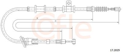 Cable Pull, parking brake COFLE 92.17.2029