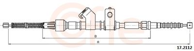 Cable Pull, parking brake COFLE 92.17.2112