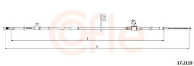 Cable Pull, parking brake COFLE 92.17.2119