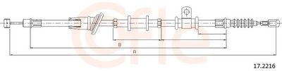 Cable Pull, parking brake COFLE 92.17.2216