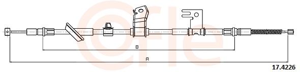 COFLE 92.17.4226 Cable Pull, parking brake