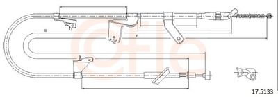 Cable Pull, parking brake COFLE 92.17.5133