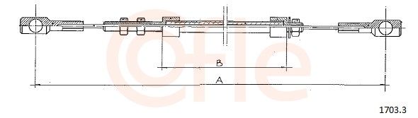 COFLE 92.1703.3 Accelerator Cable